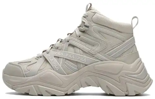 FILA SOFIA 1S Fishbone Shoe 1S Fleece Lined Comfortable Versatile Cushioning, Wear Resistant Mid top Chunky Sneakers