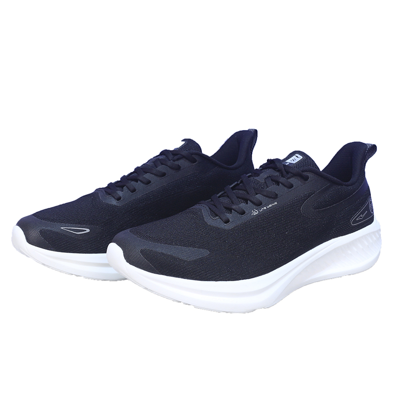 Erke Cushioning Breathable Lightweight Low top Casual Long Distance Running Shoes Men’s Black