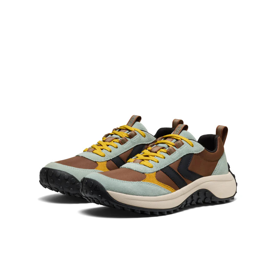 Keen KS86 Mesh, Leather Cushioning Breathable Support Low top Casual Trail Running Shoes Women’s Bison Brown