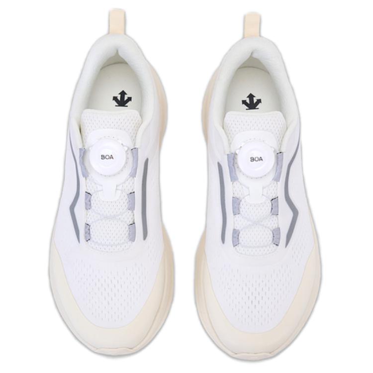 DESCENTE RUNNING Slip Resistant Abrasion Resistant Low top Running Shoes Men’s White