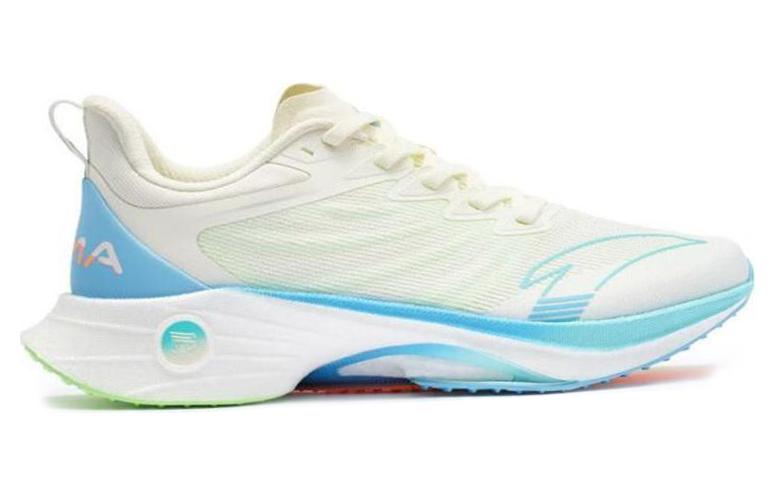 Anta MACH 3.0 Nitrogen Technology Cushioning Abrasion Resistant Lightweight Low top Running Shoes Women’s Ivory White