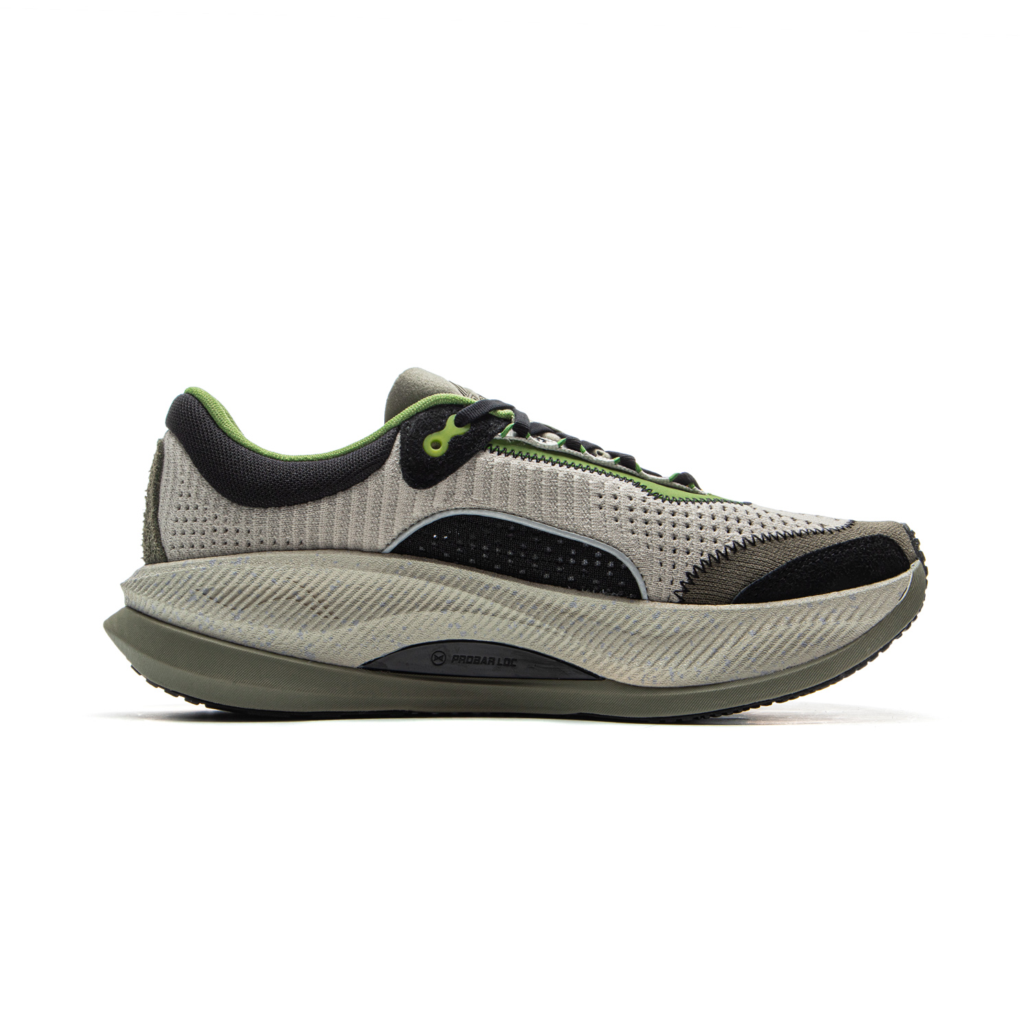 Li Ning Cushioning Reflective Rebound Low top Casual Running Shoes Men’s Dusty Gray Green