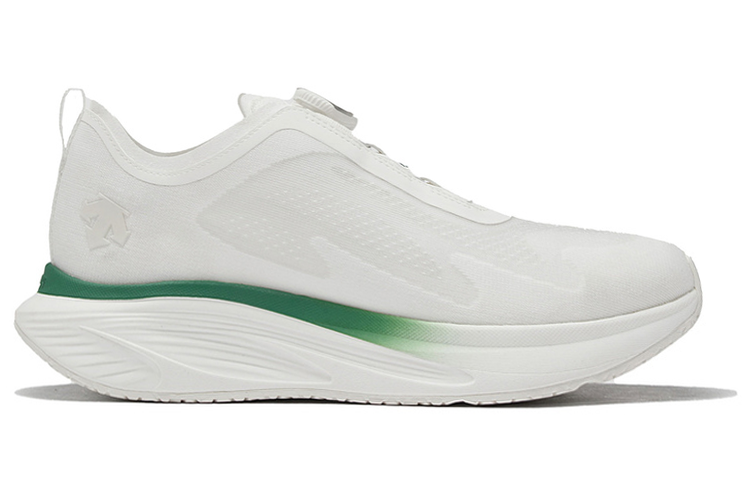 DESCENTE Enerzite Fabric Cushioning Breathable Cushioning Breathable Low top Casual Running Shoes Men’s White