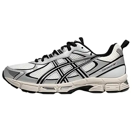 Asics Gel Exalt 2 Textile, Synthetic Leather Cushioning Low top Running Shoes Men's Black White