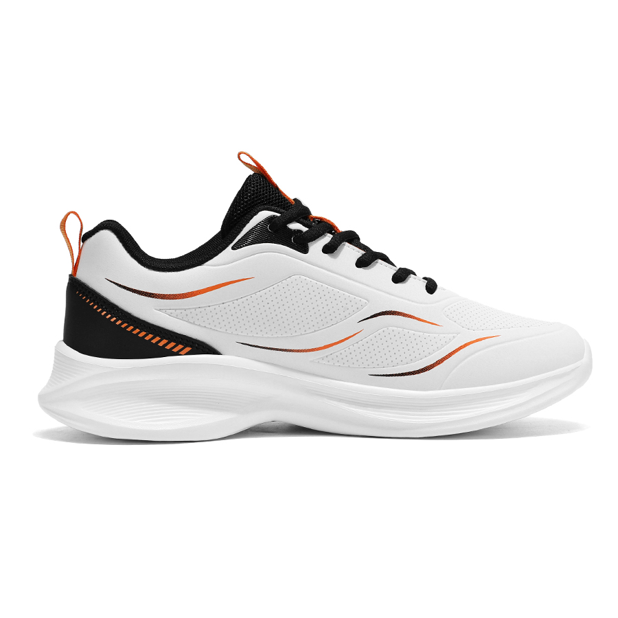 Binary Cushioning Rebound Lightweight Slip Resistant Low top Running Shoes Men’s Ivory White