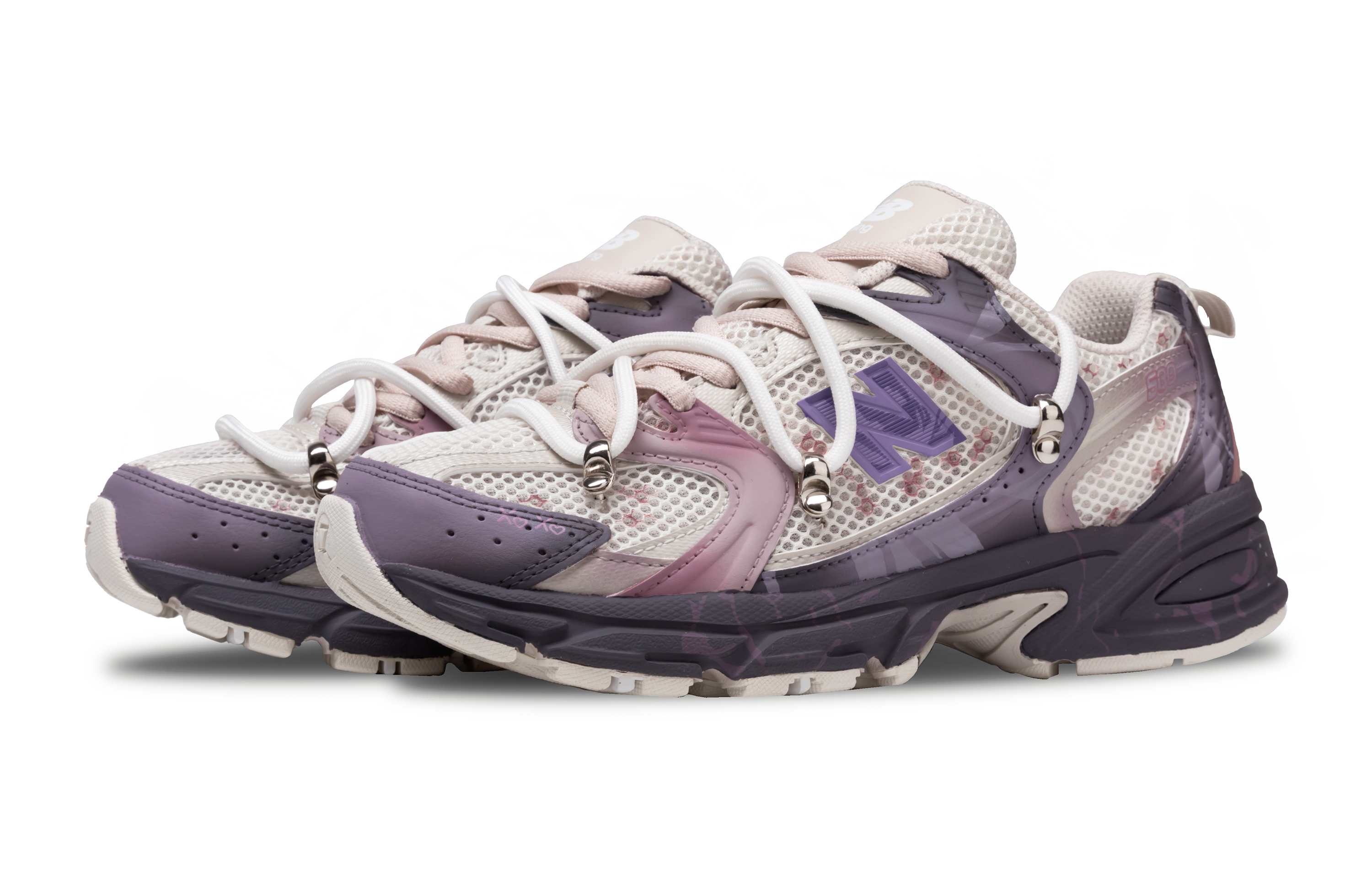 New Balance NB 530 Abrasion Resistant Breathable Low top Casual City Commuting Running Shoes Unisex Light Purple
