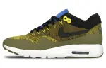 Nike Air Max 1 Mesh, Textile Low top Running Shoes Women's Olive Green