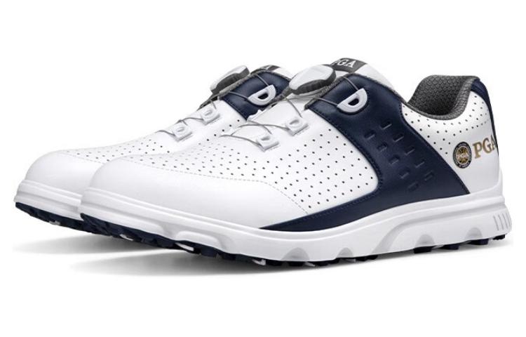 PGA Cushioning, Wear Resistant Low top Golf Shoes Men’s White Blue