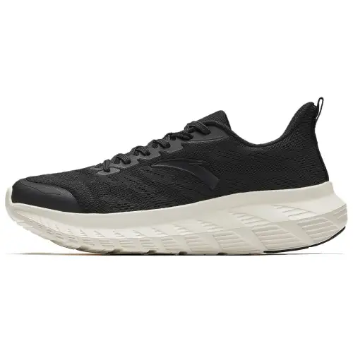 Anta Cushioning Breathable Low top Casual Running Shoes Men's Black