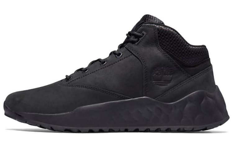 Timberland Solar Wave Leather Casual Abrasion Resistant Outdoor Boots Men’s Black