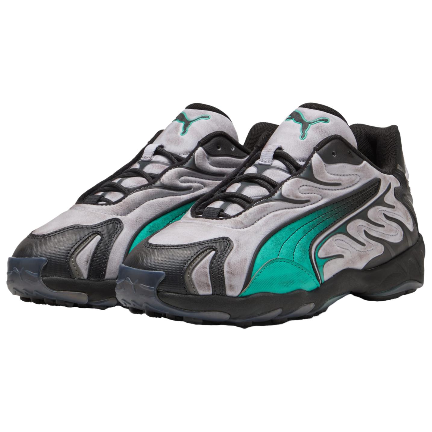 PUMA Inhale Running Shoes Unisex Gray Black Green