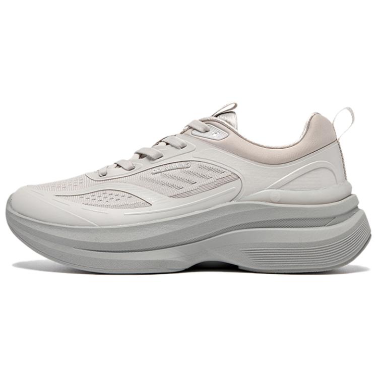 QIAODAN Cushioning Breathable Lightweight Low top Casual Sprint Running Shoes Women’s Gray