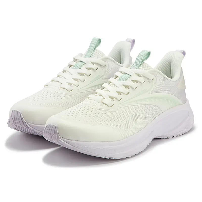 361° Swift Speed Slip Resistant And Breathable Low top Running Shoes Women’s Feather White Micro Grape Purple