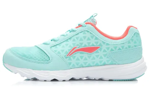Li Ning Hongyan Lightweight Synthetic Leather, Mesh Cushioning Slip Resistant Breathable Low top Running Shoes Women's