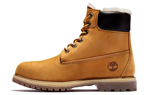 Timberland Women's 6 Inch Premium Boot 'Wheat Shearling'
