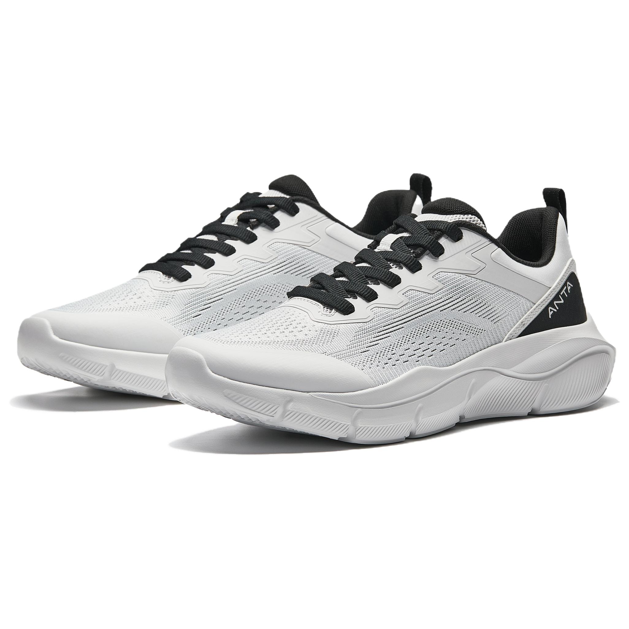 Anta Cushioning Breathable Low top Casual Running Shoes Men’s Gray Black