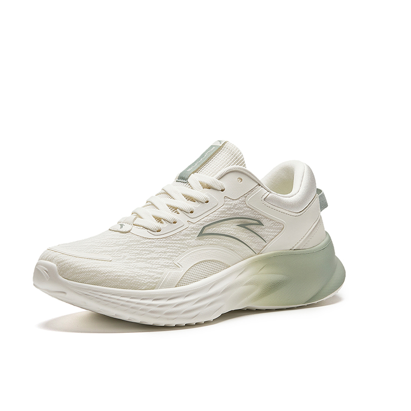Anta Comfortable Cushioning, Wear Resistant Low top Casual Running Shoes Women’s White Green