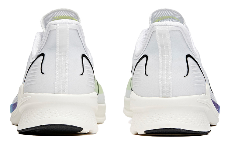 Anta Comfortable Cushioning Slip Resistant Abrasion Resistant Breathable Low top Running Shoes Men’s White Green Blue