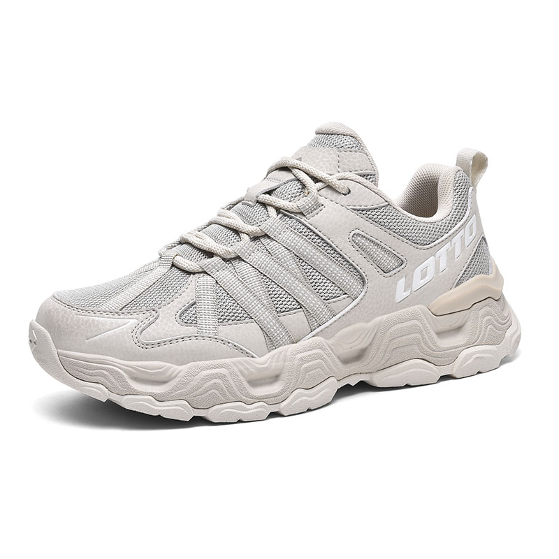 LOTTO Cushioning Slip Resistant Abrasion Resistant Low top Outdoor Shoes Women’s Beige Gray