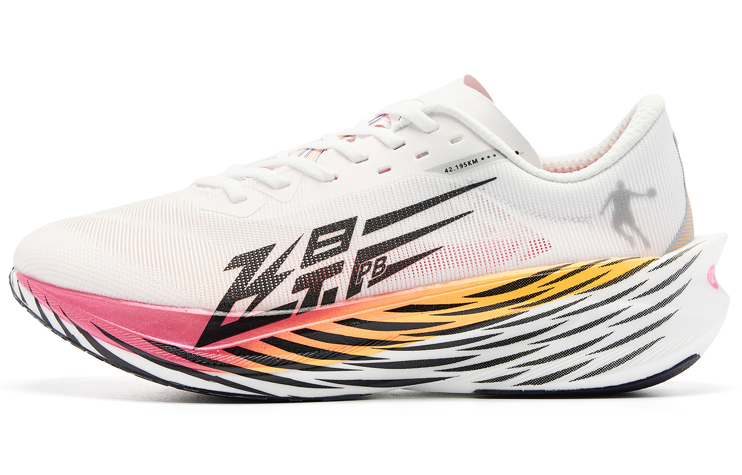QIAODAN Feiying PB4.0 Running Shoes Women’s Low Top Jordan White Neon Pink