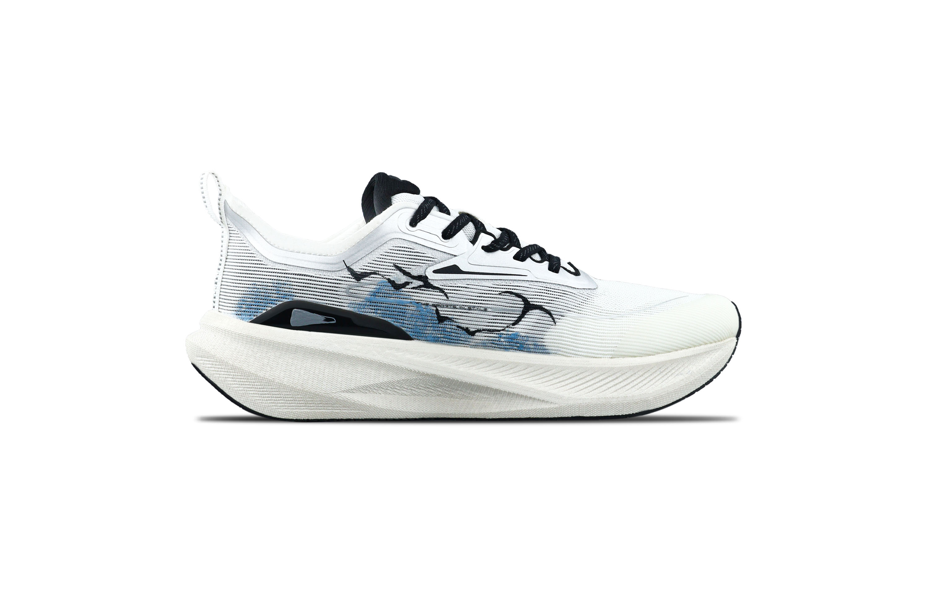 XTEP 2000km 2.0 Running Shoes Men’s Low Top Black/Blue