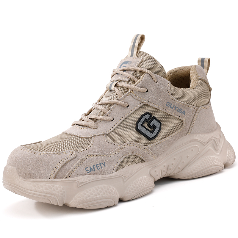LANOUDUN Support Abrasion Resistant High top Outdoor Shoes Unisex Khaki