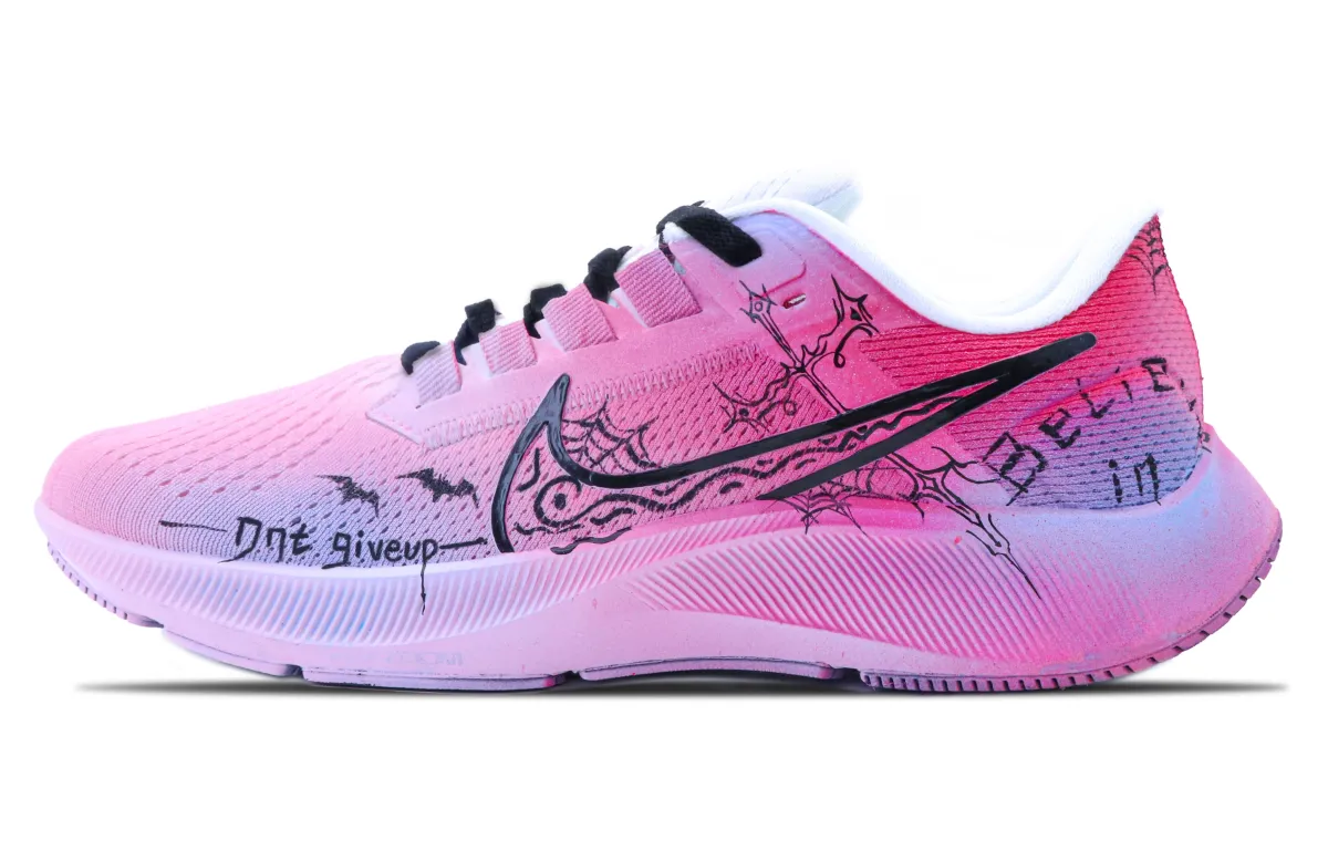 Nike Pegasus 38 Fabric Cushioning Slip Resistant Abrasion Resistant Low top Marathon Running Shoes Men's Pink