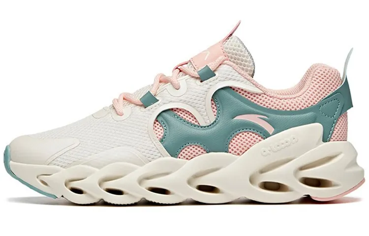Anta Life Collection Low top Running Shoes Women's Pink White Cyan