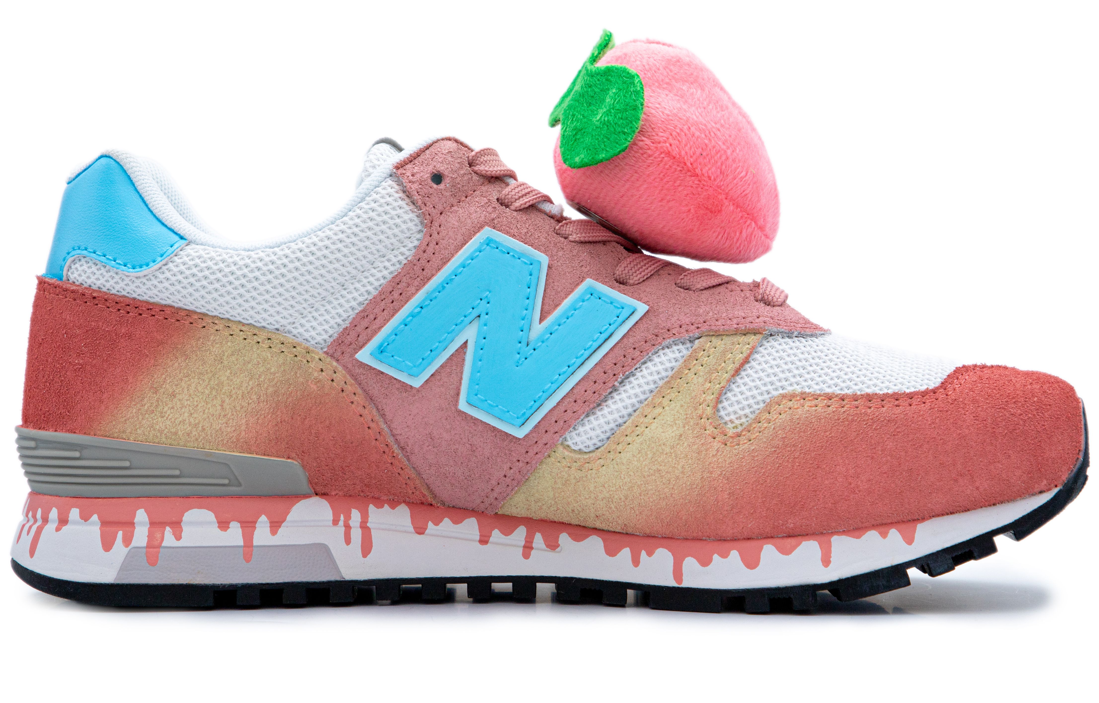 New Balance NB 565 Cushioning Slip Resistant Abrasion Resistant Low top Running Shoes Unisex Peach Pink
