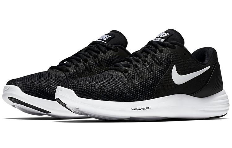 Женские кроссовки Nike Lunar Apparent (черно-белый) — фото 3