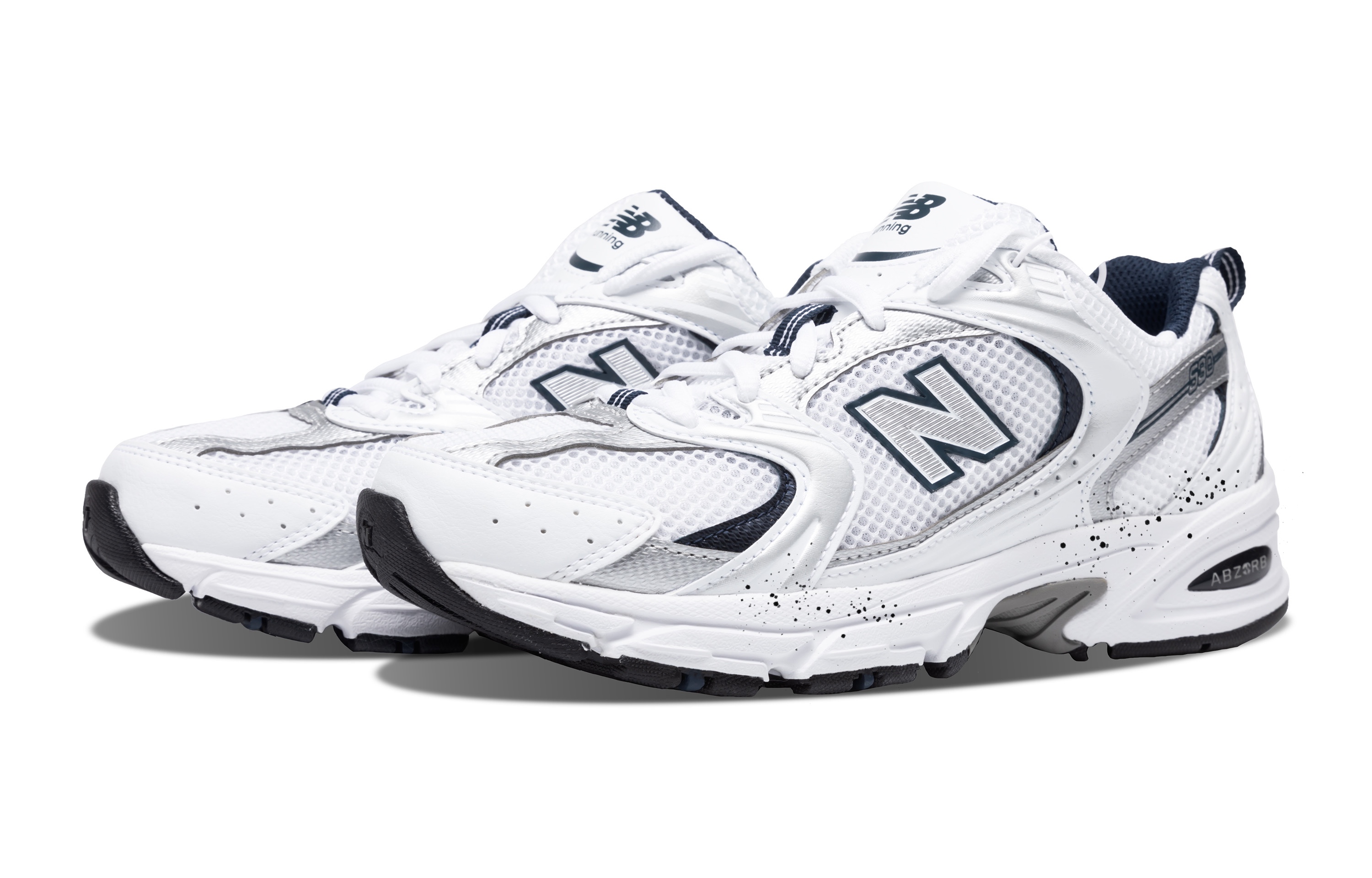 New Balance NB 530 Classic Vintage Slip Resistant, Abrasion Resistant, Breathable Low top Running Shoes Unisex Silver