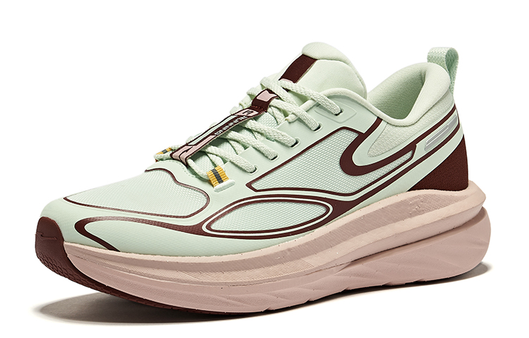 Erke Cushioning, Wear Resistant Low top Running Shoes Men’s Light Pea Green Sweet Grape