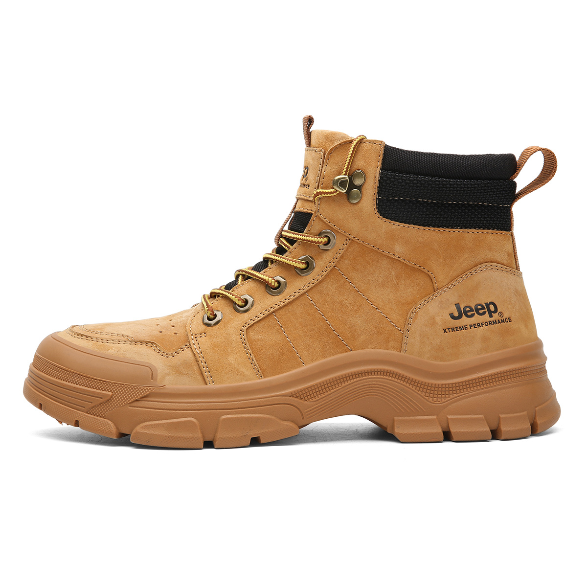 Jeep High top Outdoor Shoes Men’s Gold