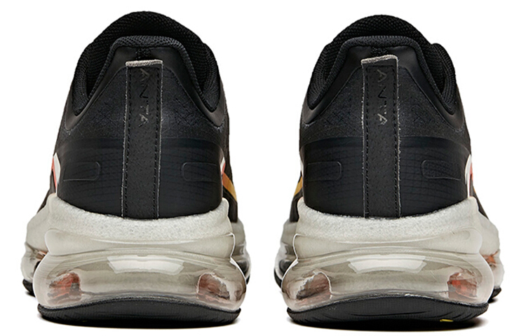 Anta Cushioning Slip Resistant Abrasion Resistant Breathable Low top Running Shoes Men’s Black White