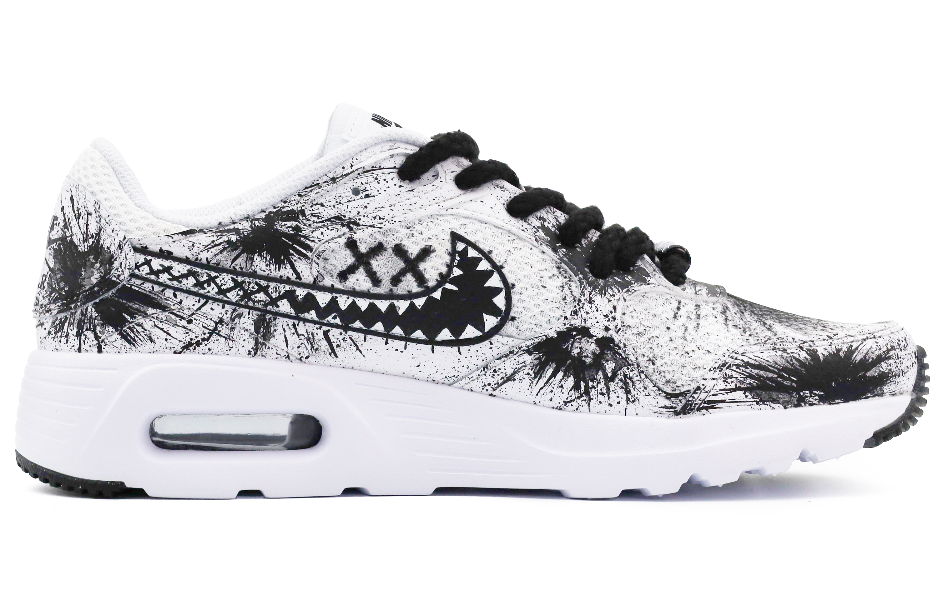 Nike Air Max SC Slip Resistant, Abrasion Resistant, Breathable Low top Running Shoes Men’s White Black