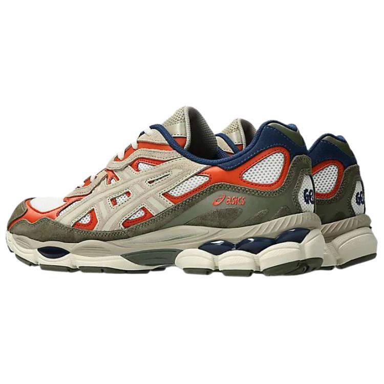 ASICS GEL NYC Breathable Rubber Training Running Shoes Unisex Green Red