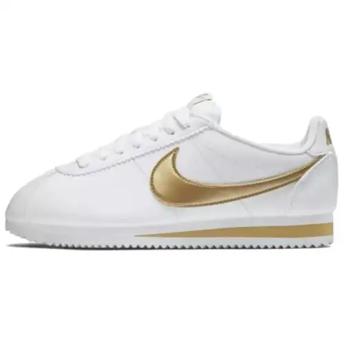 Nike Classic Cortez White Metallic Gold Women's