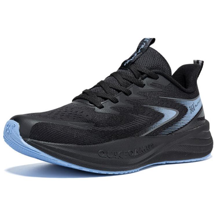 361° Surge Float 1.0 Jacquard Low top Casual Sprint Running Shoes Men’s Black Blue