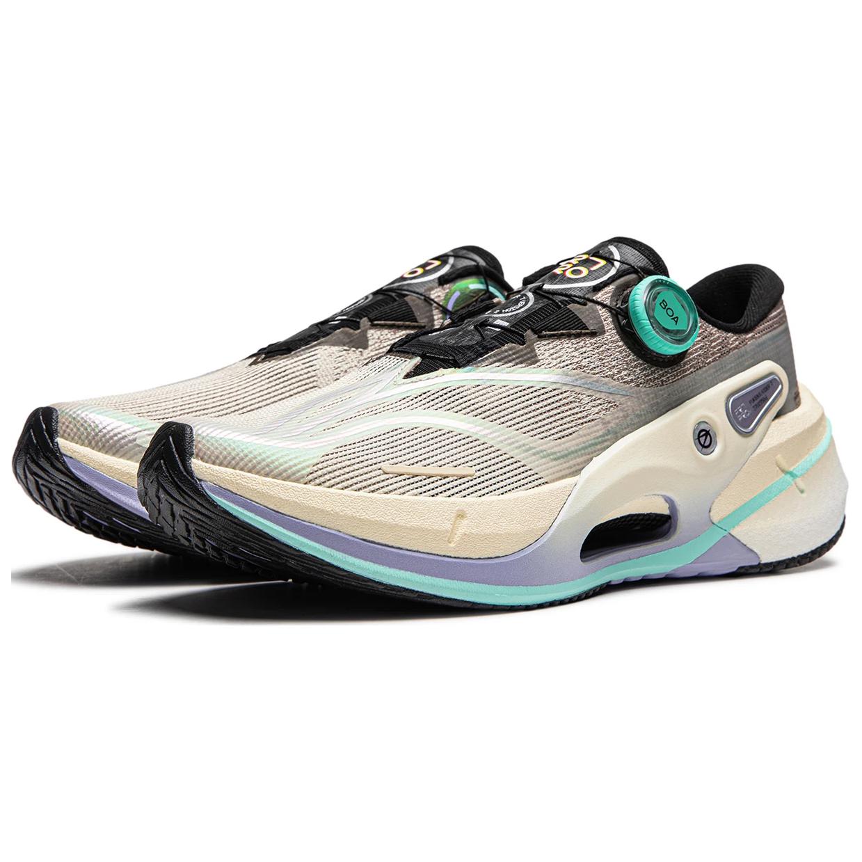 Li Ning Furious Rider 7.0 PRO V2 Running Shoes Men’s Low Top Rock White Gray/Tree Gray Brown