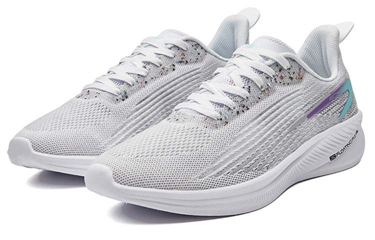 Erke Slip Resistant Abrasion Resistant Low top Casual Running Shoes Men’s Gray Purple