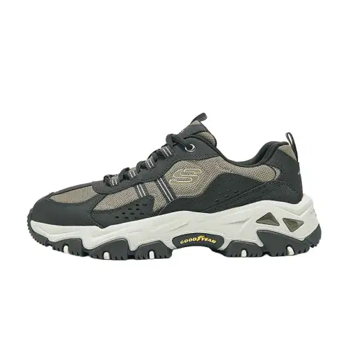 Skechers Abrasion Resistant Breathable Height Increasing Low top Outdoor Shoes Men's Khaki