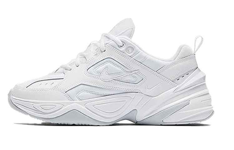 Nike M2K Tekno White Pure Platinum Comfortable Thick Sole Retro Casual Low Top Daddy Shoes Women's White