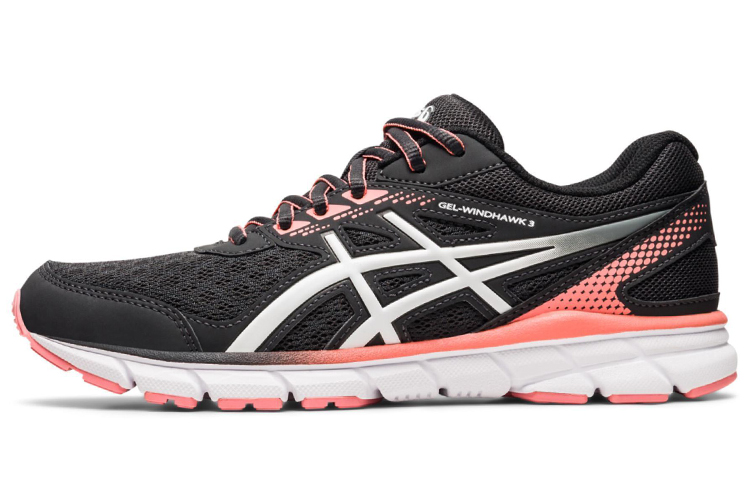 ASICS Gel Windhawk 3 Running Shoes Women's Low Top Black/White