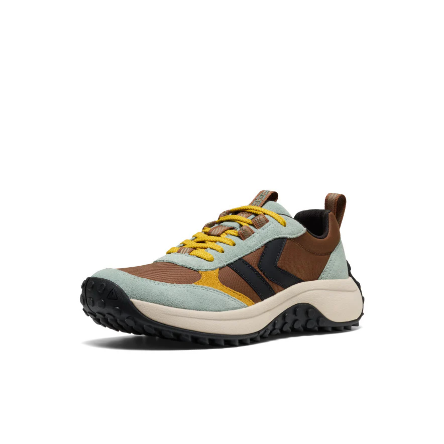 Keen KS86 Mesh, Leather Cushioning Breathable Support Low top Casual Trail Running Shoes Women’s Bison Brown