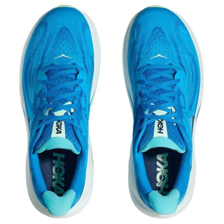 HOKA ONE ONE CLIFTON 10 Low top Casual Long Distance Running Shoes Men’s Blue Wide Fit