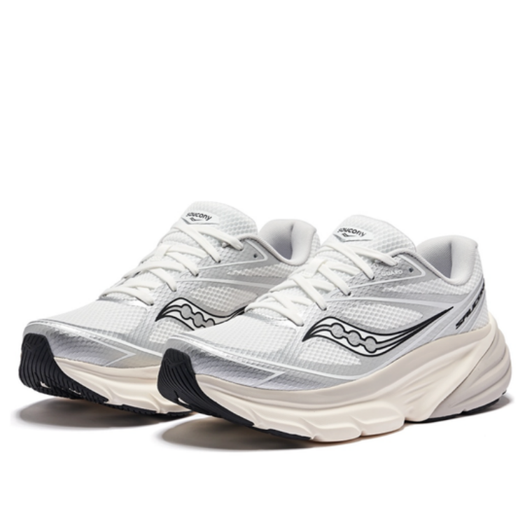 Saucony Guard AMR Low top Casual Training Sprint City Commuting Running Shoes Unisex White Gray