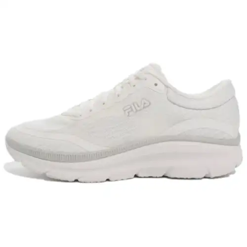 FILA Rgb Cushioning Abrasion Resistant Cushioning, Wear Resistant Low top Running Shoes Unisex White