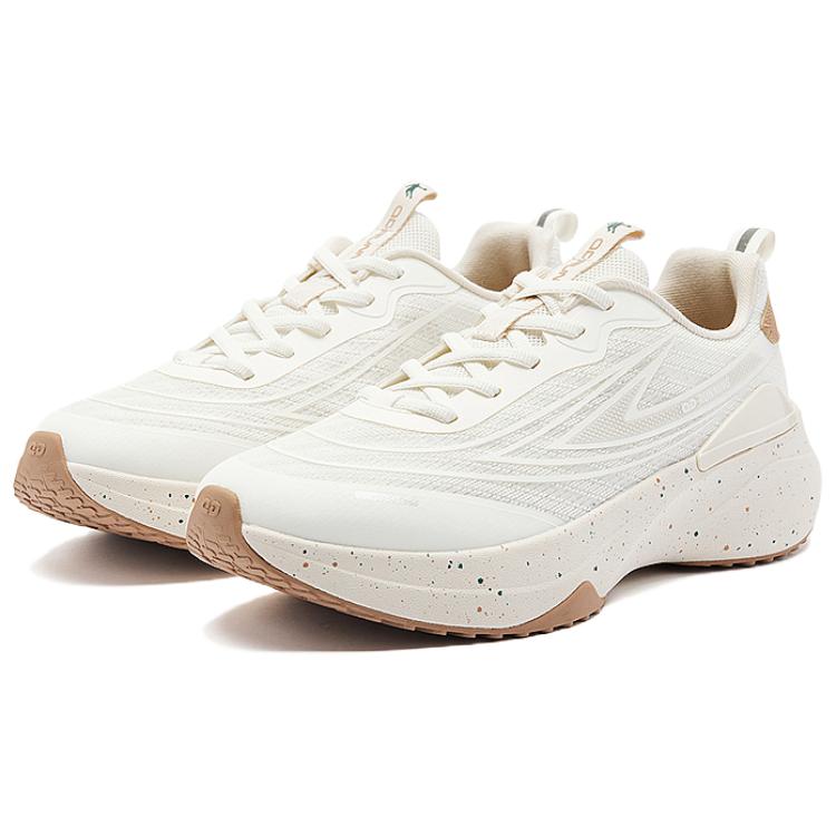 QIAODAN Cushioning Breathable Low top Casual Running Shoes Women’s White Brown