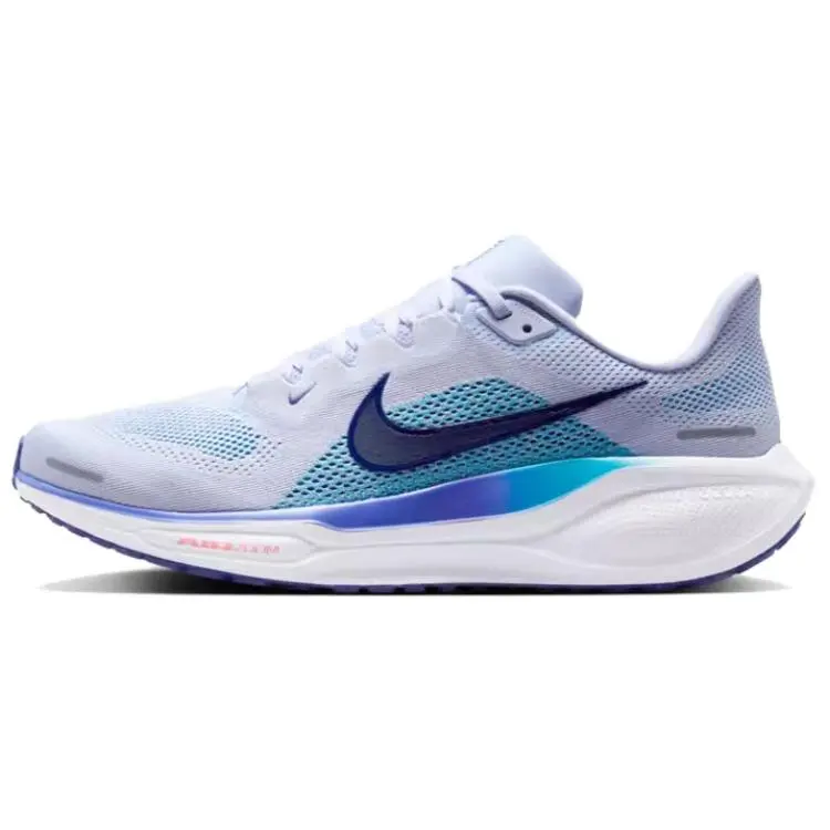Nike Pegasus 41 Breathable Abrasion Resistant Low top ZOOM AIR Long Distance Running Sprint Running Shoes Men's Blue
