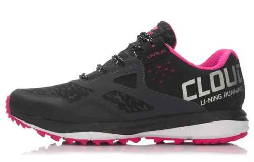 Li Ning Cloud 2 PU, Textile Cushioning Slip Resistant Abrasion Resistant Waterproof Lightweight Low top Running Shoes